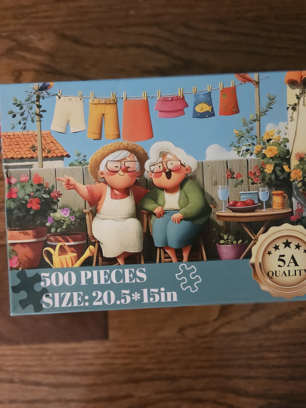 500-Piece Charming Grandmas Garden Puzzle
